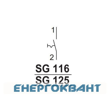 Вимикач ETI 760112108 SG 125 1p 25A (1-0)