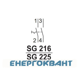 Вимикач ETI 760122105 SG 225 2p 25A (1-0)