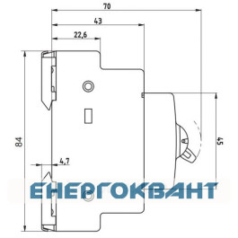 Вимикач ETI 760111107 SG 116 1p 16A (1-0)