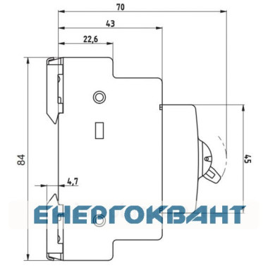 Вимикач ETI 760112108 SG 125 1p 25A (1-0)