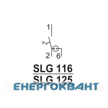 Вимикач з індикатором ETI 760211100 SLG 116 1p 16A (1-0)