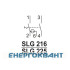 Вимикач з індикатором ETI 760222108 SLG 225 2p 25A (1-0)