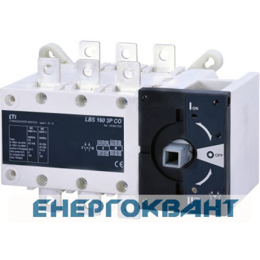 Перемикач навантаження ETI 004661550 LBS CO 3P 160 ( «1-0-2» 160А) Перемикач навантаження ETI 004661550 LBS CO 3P 160 ( «1-0-2» 160А)
