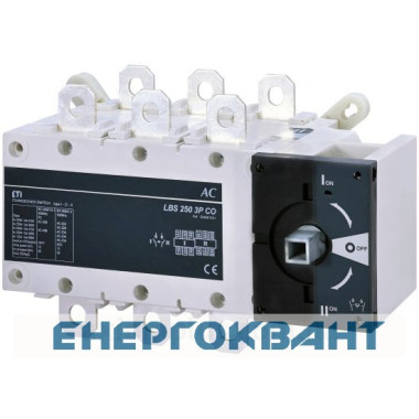 Перемикач навантаження ETI 004661551 LBS CO 3P 250 ( «1-0-2» 250А) Перемикач навантаження ETI 004661551 LBS CO 3P 250 ( «1-0-2» 250А)
