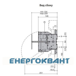 Роз'єднувач навантаження ETI 004661802 під запобіжники FLBS 250 3P ( «1-0» NH1 250A)