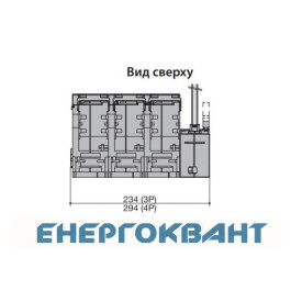 Роз'єднувач навантаження ETI 004661802 під запобіжники FLBS 250 3P ( «1-0» NH1 250A)
