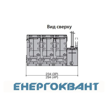 Роз'єднувач навантаження ETI 004661802 під запобіжники FLBS 250 3P ( «1-0» NH1 250A) Роз'єднувач навантаження ETI 004661802 під запобіжники FLBS 250 3P ( «1-0» NH1 250A)