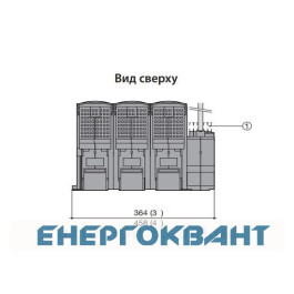 Роз'єднувач навантаження ETI 004661804 під запобіжники FLBS 630 3P ( «1-0» NH3 630A)