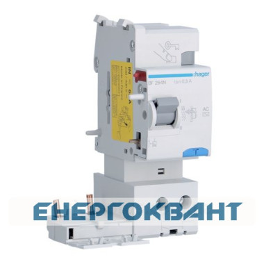 Пристрій захисного відключення Hager BF264N 2P 63A 300мА тип AC