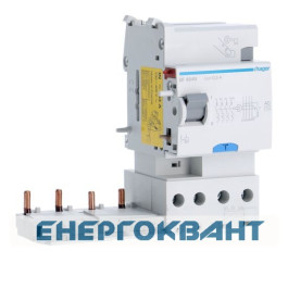 Пристрій захисного відключення Hager BF464N 4P 63A 300мА тип AC