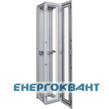 Секційний шафа Hager FG21LD Univers IP54 / I 1900x350x400мм прозорі двері (сіра)