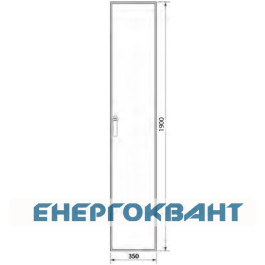 Секційний шафа Hager FG21SD Univers IP54 / II 1900x350x400мм непрозорі двері (сіра)