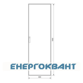 Секційний шафа Hager FG22WD Univers IP54 / I 1900x600x400мм непрозорі двері (сіра)