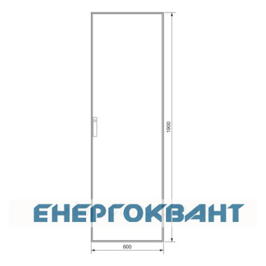 Секційний шафа Hager FG22WD Univers IP54 / I 1900x600x400мм непрозорі двері (сіра)