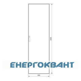 Секційний шафа Hager FG22WE Univers IP41 / I 2000x600x400мм непрозорі двері (сіра)