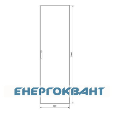 Секційний шафа Hager FG22WE Univers IP41 / I 2000x600x400мм непрозорі двері (сіра)