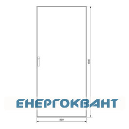 Секційний шафа Hager FG23SD Univers IP54 / II 1900x850x400мм непрозорі двері (сіра)
