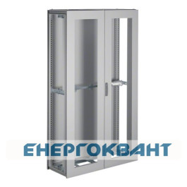 Секційний шафа Hager FG24LD Univers IP54 / I 1900x1100x400мм прозорі двері (сіра)
