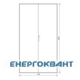 Секційний шафа Hager FG24WE Univers IP41 / I 2000x1100x400мм непрозорі двері (сіра)