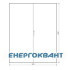 Секційний шафа Hager FG26WE Univers IP41 / I 2000x1600x400мм непрозорі двері (сіра)
