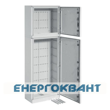 Двосекційний щит з поліестеру Hager FL344B Orion Plus IP65 непрозорі двері 1750х600х300мм