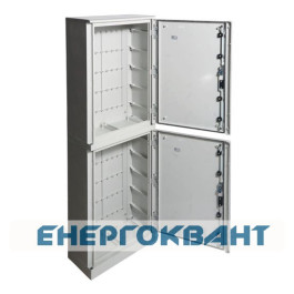 Двосекційний щит з поліестеру Hager FL346B Orion Plus IP65 непрозорі двері 1750х600х300мм