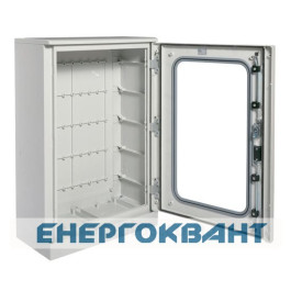 Підлоговий шафа з поліестеру Hager FL521B Orion Plus IP65 з цоколем і прозорими дверима 900X600X300мм