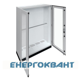 Підлоговий щит з прозорими дверима Hager FR25U1 Univers IP55 / II 1850x1300x400мм з цоколем h = 100мм