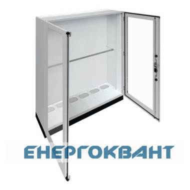 Підлоговий щит з прозорими дверима Hager FR26U1 Univers IP55 / II 1850x1550x400мм з цоколем h = 100мм