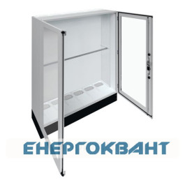 Підлоговий щит з прозорими дверима Hager FR26U2 Univers IP55 / II 1850x1550x400мм з цоколем h = 200мм