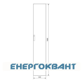 Непрозорі двері Hager FZ231XG Univers IP41 350х2000мм з замком
