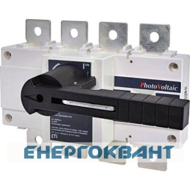 Вимикач навантаження ETI 004661856 LBS 400 4P DC1000 ( «1-0» 400A 1000V DC) Вимикач навантаження ETI 004661856 LBS 400 4P DC1000 ( «1-0» 400A 1000V DC)