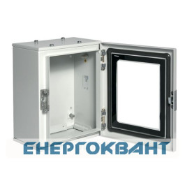 Металевий бокс Hager FL152A Orion Plus IP65 прозорі двері 300x250x160мм