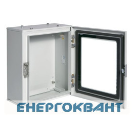 Металевий бокс Hager FL154A Orion Plus IP65 прозорі двері 350x300x160мм