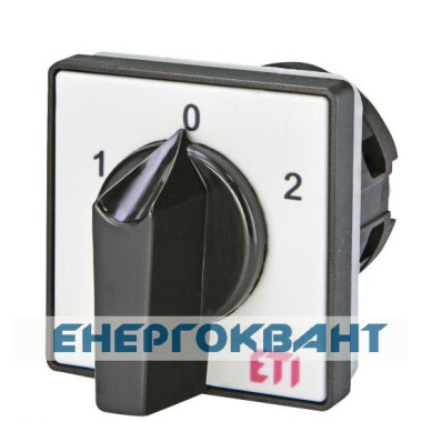 Кулачковий перемикач ETI 004773104 CS 16 51 U (1p «1-0-2» 16A) Кулачковий перемикач ETI 004773104 CS 16 51 U (1p «1-0-2» 16A)