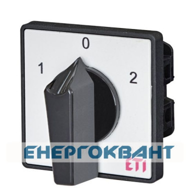 Кулачковий перемикач ETI 004773106 CS 32 51 U (1p «1-0-2» 32A) Кулачковий перемикач ETI 004773106 CS 32 51 U (1p «1-0-2» 32A)