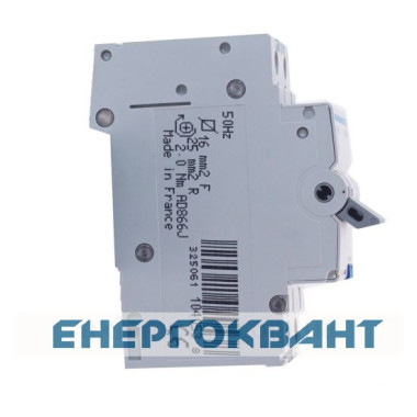 Діффавтомат Hager AD866J 16А 1 + N,