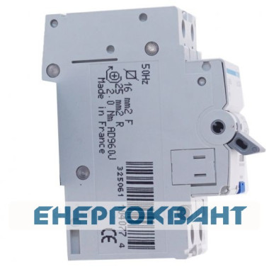 Діф.автомат Hager AD960J 10А 1 + N, Діф.автомат Hager AD960J 10А 1 + N,