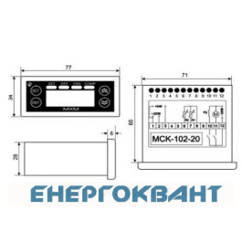 Температурне реле Новатек-Електро МСК-102-14