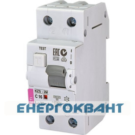 Автомат диференційний ETI KZS-2M 16А / 30мА
