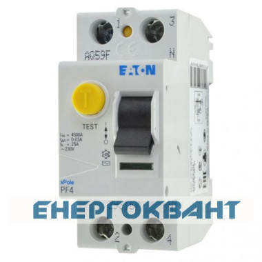 УЗО Eaton PF4-25 / 2/003 УЗО Eaton PF4-25 / 2/003