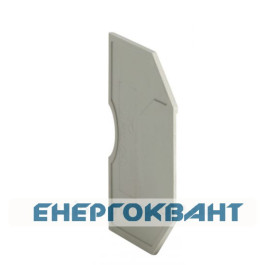 Кінцева пластина Hager KWE01G для фазних клем KXA02LH, KXA04LH