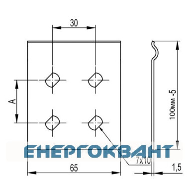 Сполучна пластина DKC GTO H100, оцинкована DKC