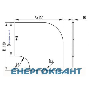 Кришка DKC CPO 90 на горизонтальний кут 90 ° 500