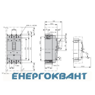 Силовий автомат Eaton LZMN3-A320-I