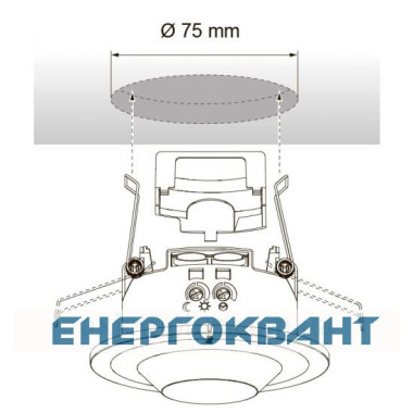 Датчик руху і присутності Hager EE805A