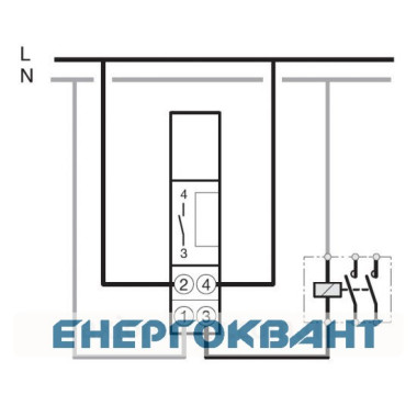 Таймер Hager EH011 16А, 1НO