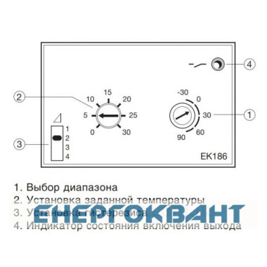 Термореле Hager EK186