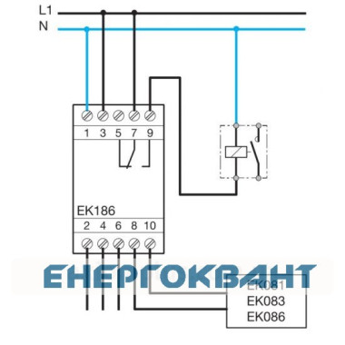 Термореле Hager EK186