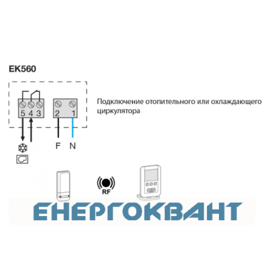 Термостат Hager EK560 Термостат Hager EK560